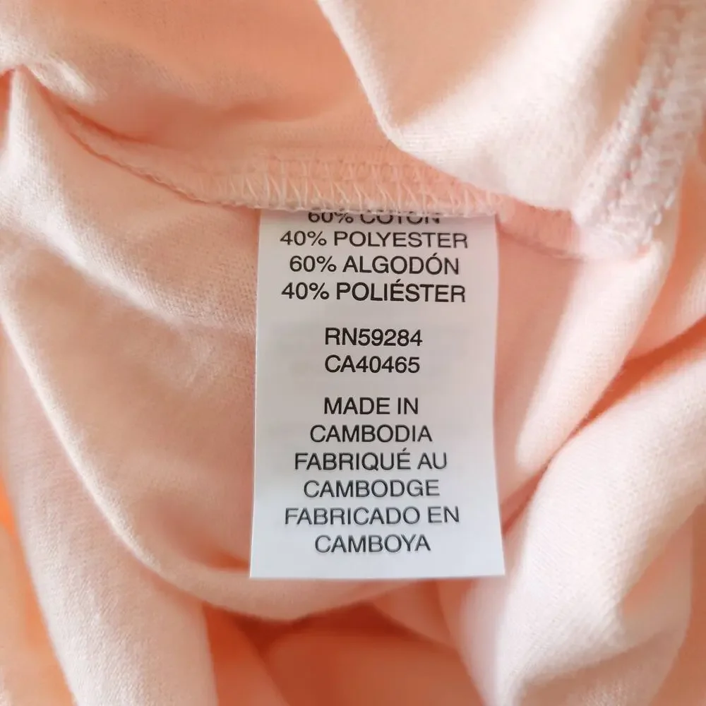 NWOT The Children's Place Embellished Long Sleeve Tee Pink Star Large
